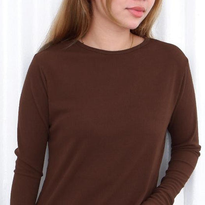 HTP Ribbed Cuff Pullover For Women