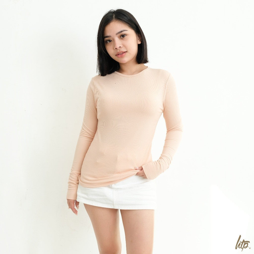 HTP Ribbed Cuff Pullover For Women