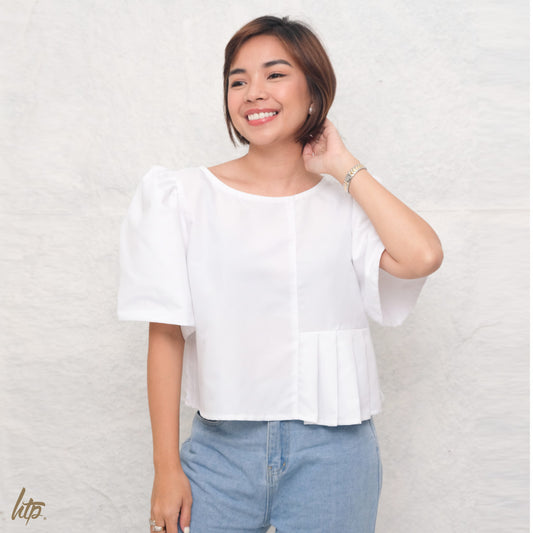 HTP Pleated Modern Filipiniana Top