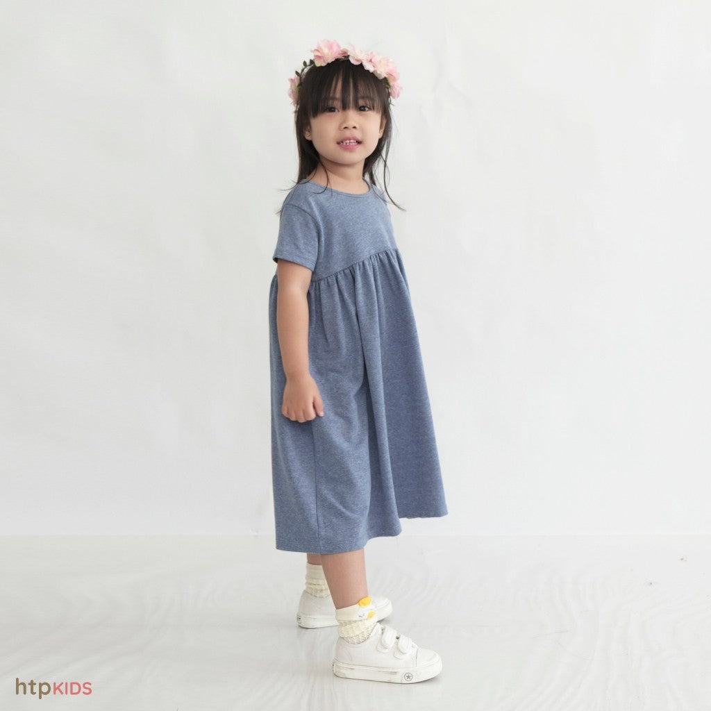 HTP Kids Cotton Denim Girls Dress