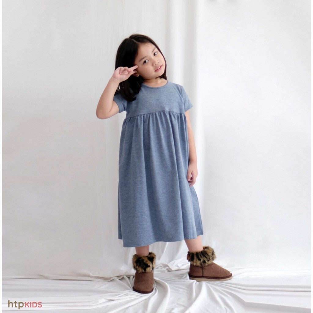 HTP Kids Cotton Denim Girls Dress