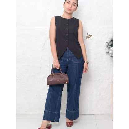HTP Round Neck Vest Top for Women