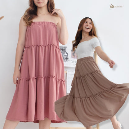 HTP Plain Maxi Skirt