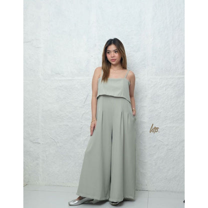 HTP Strappy Overlay Jumpsuit