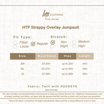 HTP Strappy Overlay Jumpsuit