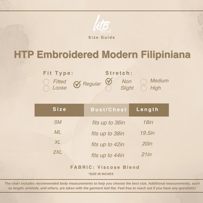 HTP Embroidered Modern Filipiniana