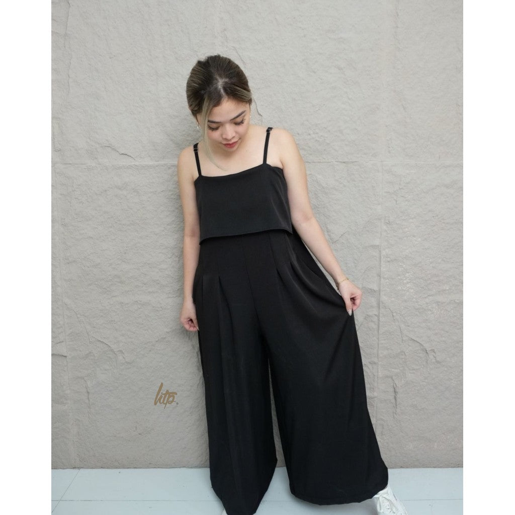 HTP Strappy Overlay Jumpsuit