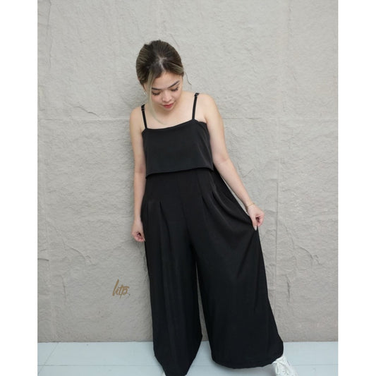 HTP Strappy Overlay Jumpsuit
