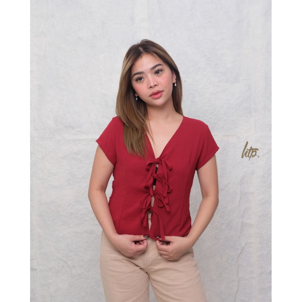 HTP Crinkle Vest Top with Sleeves