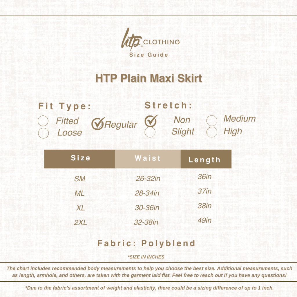 HTP Plain Maxi Skirt