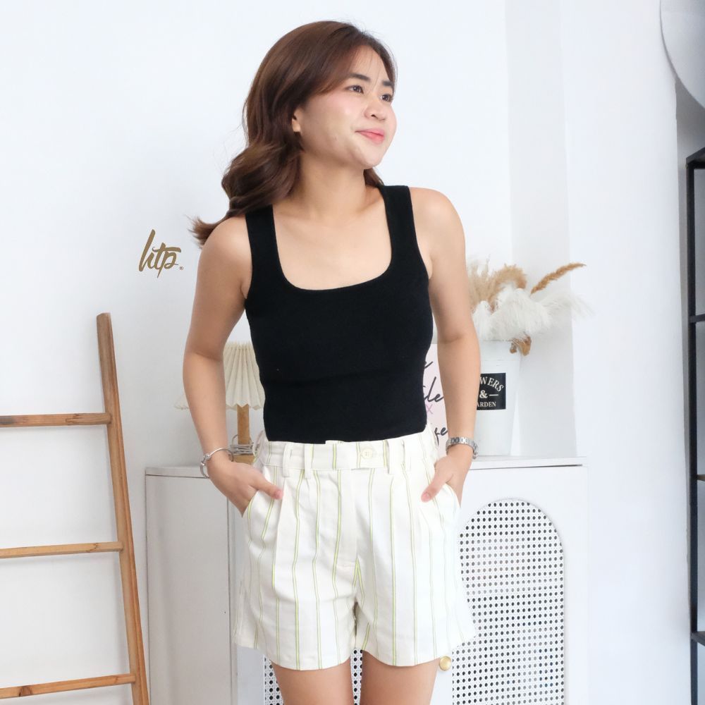 HTP Belted Pocket Shorts for Women