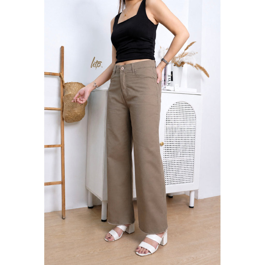 HTP Women's Wide Leg Trouser Pants