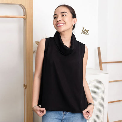 HTP Sleeveless Turtle Neck Top