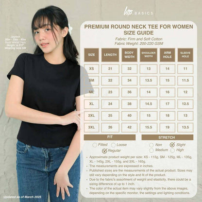 HTP Premium Round Neck Tee For Women