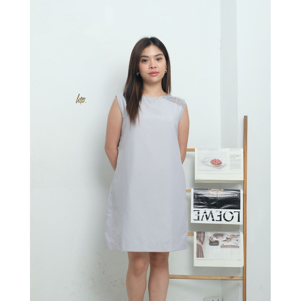 HTP Sleeveless Lace Shift Dress