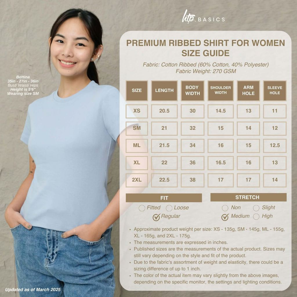 HTP Premium Ribbed Shirt For Women