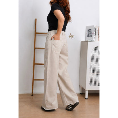 HTP Women's Wide Leg Trouser Pants