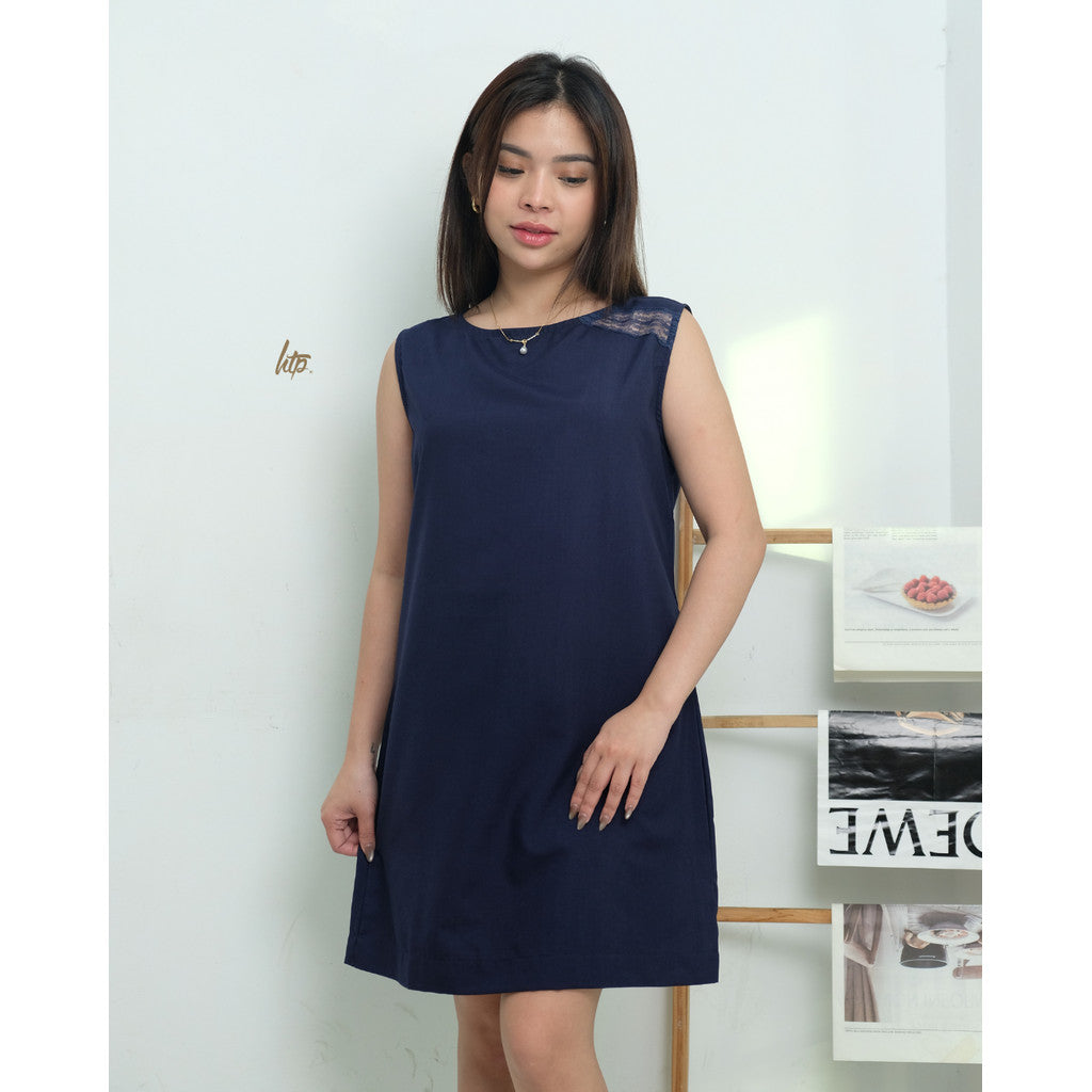 HTP Sleeveless Lace Shift Dress