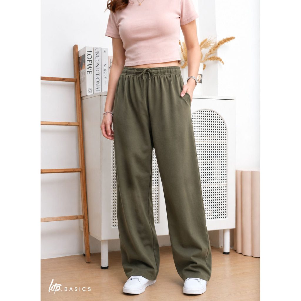 HTP Wide Leg Cotton Pants