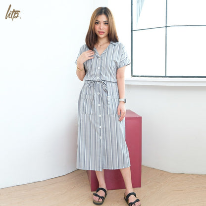 HTP Button Down Collared Dress