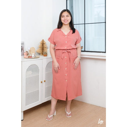 HTP Button Down Collared Dress